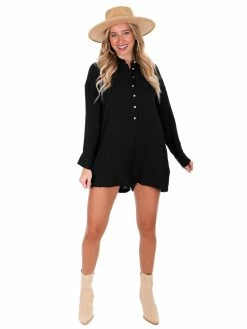 Illa Illa Playsuits Southern Girl Button Down Romper