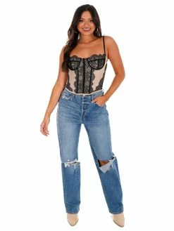 Illa Illa Round Here Lace Corset Top