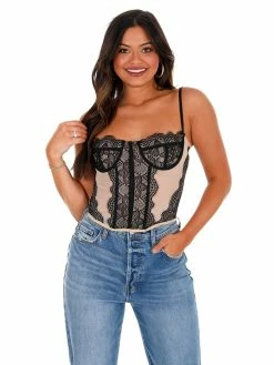 Illa Illa Round Here Lace Corset Top