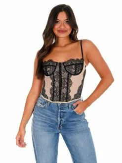 Illa Illa Round Here Lace Corset Top