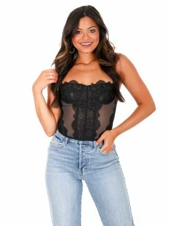 Illa Illa Round Here Lace Corset Top