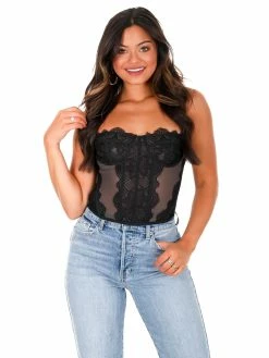 Illa Illa Round Here Lace Corset Top