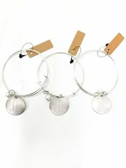 Accessories Bracelets Silver Initial Bracelet