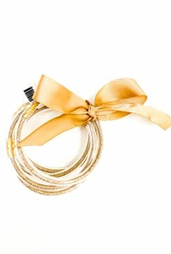 Accessories Glitter Filled Jelly Bracelet Set (5 Pack)