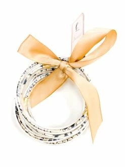 Accessories Glitter Filled Jelly Bracelet Set (5 Pack)