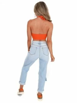 Dreamers Apparel You're A Star Colorblock Knit Crop Halter Top