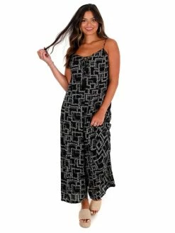 In The Beginning Love Changes Print Jumpsuit