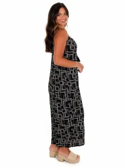 In The Beginning Love Changes Print Jumpsuit