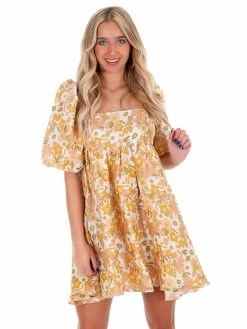 Storia To The Top Multi Floral Babydoll Dress