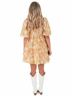 Storia To The Top Multi Floral Babydoll Dress