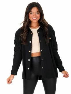 J.nna Rock And Roll Patch Shacket Tops