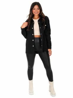 J.nna Rock And Roll Patch Shacket Tops