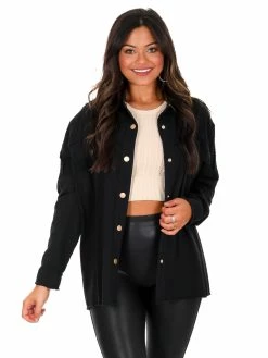 J.nna Rock And Roll Patch Shacket Tops