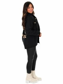 J.nna Rock And Roll Patch Shacket Tops