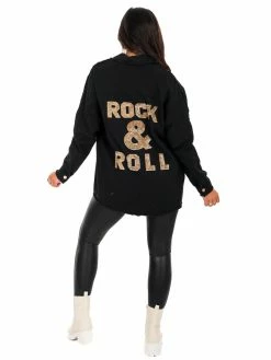 J.nna Rock And Roll Patch Shacket Tops