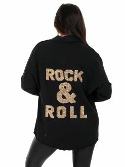 J.nna Rock And Roll Patch Shacket Tops