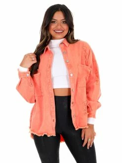 Pinch Me Apparel Six Points More Oversized Denim Top