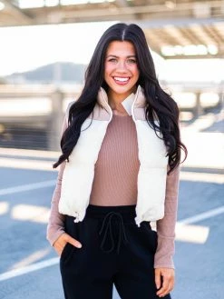 Beivy Beside You Two Tone Puffer Vest JB Fit