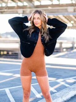 Best Pirce ๐ Dynamic Hung Up Ribbed Romper JB Fit ๐ 50 Dynamic Hung Up Ribbed Romper JB Fit