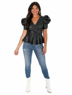 Flying Tomato Dream Of Me Leather Top