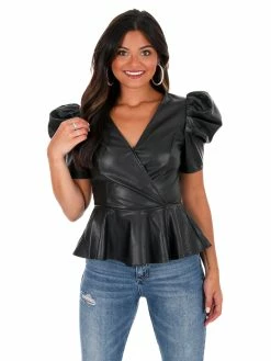 Flying Tomato Dream Of Me Leather Top