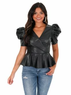 Flying Tomato Dream Of Me Leather Top