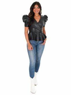 Flying Tomato Dream Of Me Leather Top