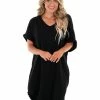 Umgee Happy Tune V-Neck Dress Sale