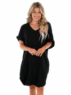 Umgee Happy Tune V-Neck Dress Sale