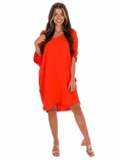 Umgee Happy Tune V-Neck Dress Sale