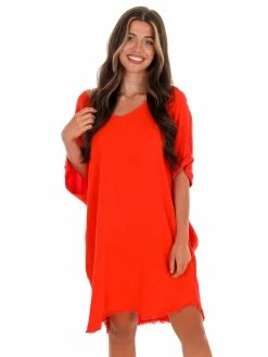 Umgee Happy Tune V-Neck Dress Sale