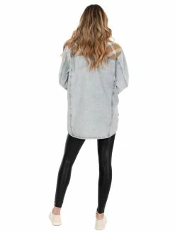 Umgee Can't Believe It Plaid Colorblock Shacket Tops