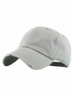 S And N Vintage Light Grey Baseball Hat Accessories