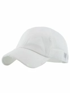 KBethos Accessories Vintage White Mesh Baseball Hat