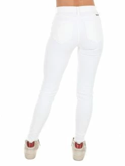 Kancan Win Your Love White High Rise Super Skinny Jeans Bottoms