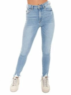 Kancan Bottoms Change My Plans Light High Rise Ankle Skinny Jeans