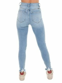 Kancan Bottoms Change My Plans Light High Rise Ankle Skinny Jeans