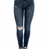 Kancan Bottoms Wrong Timing Dark High Rise Ankle Skinny Jean