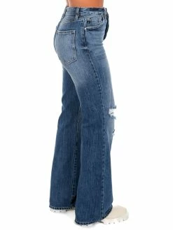 Kancan Ultra High Rise Distressed 90s Flare