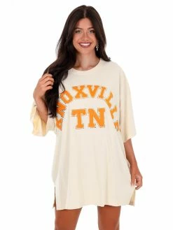 Brand new ๐ Josie's Boutique Oversized Ivory Chenille Knoxville TN Tee ๐ฅฐ 11 Josie's Boutique Oversized Ivory Chenille Knoxville TN Tee