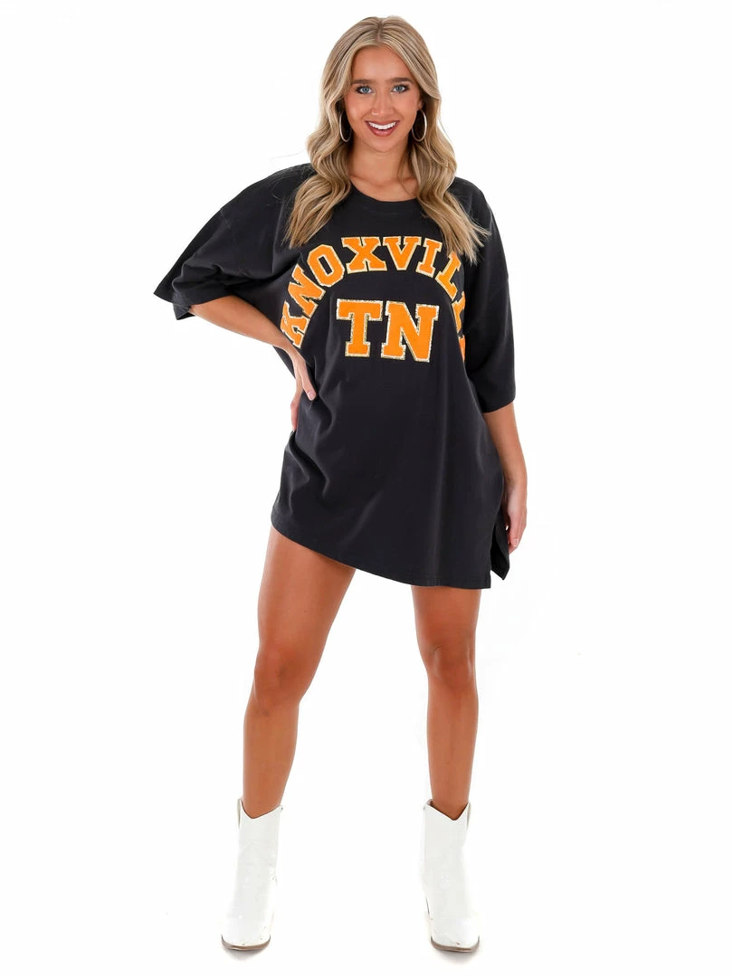 Flash Sale ๐ฅ Josie's Boutique Oversized Tee Collection Oversized Black Chenille Knoxville TN Tee ๐ 4 Josie's Boutique Oversized Tee Collection Oversized Black Chenille Knoxville TN Tee