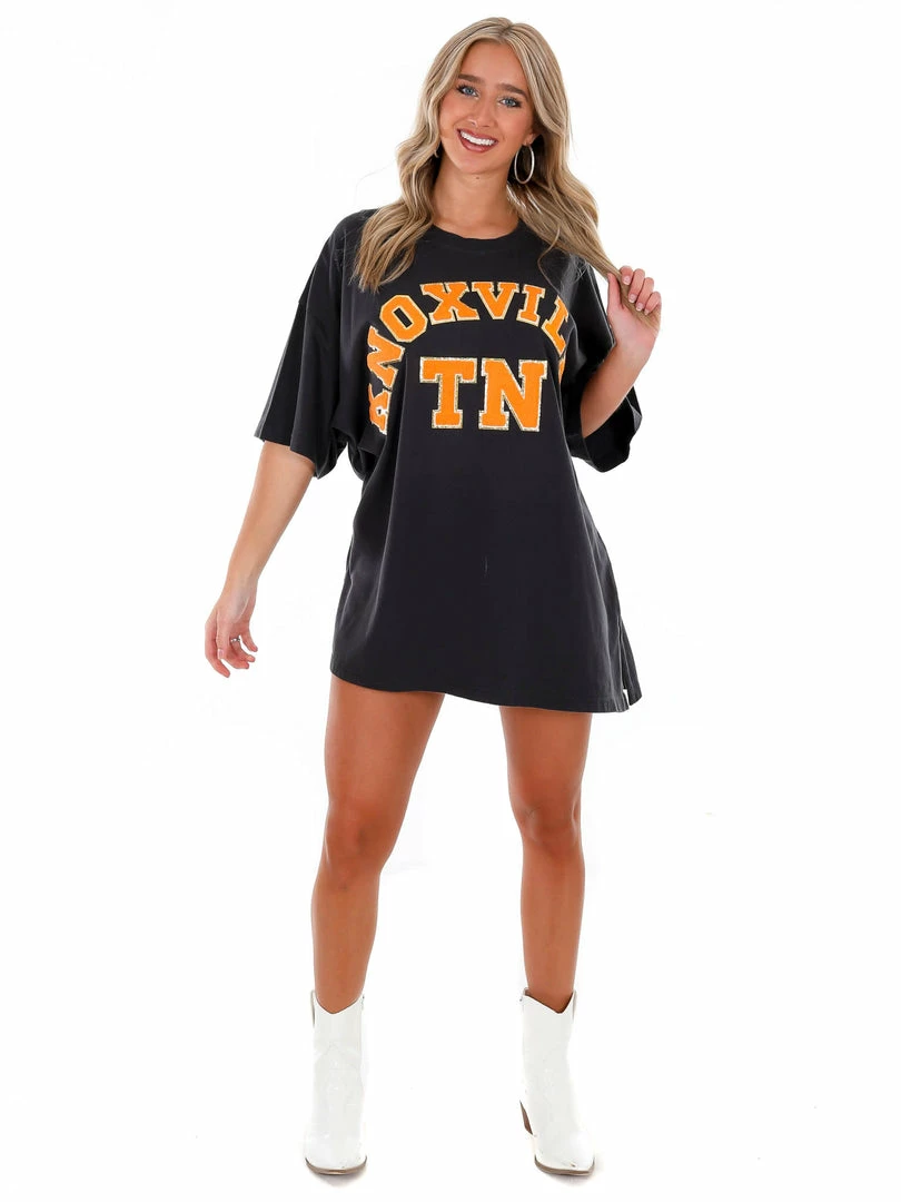 Flash Sale ๐ฅ Josie's Boutique Oversized Tee Collection Oversized Black Chenille Knoxville TN Tee ๐ 6 Josie's Boutique Oversized Tee Collection Oversized Black Chenille Knoxville TN Tee