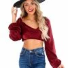 Le Lis Sale True Heart Back Tie Crop Top