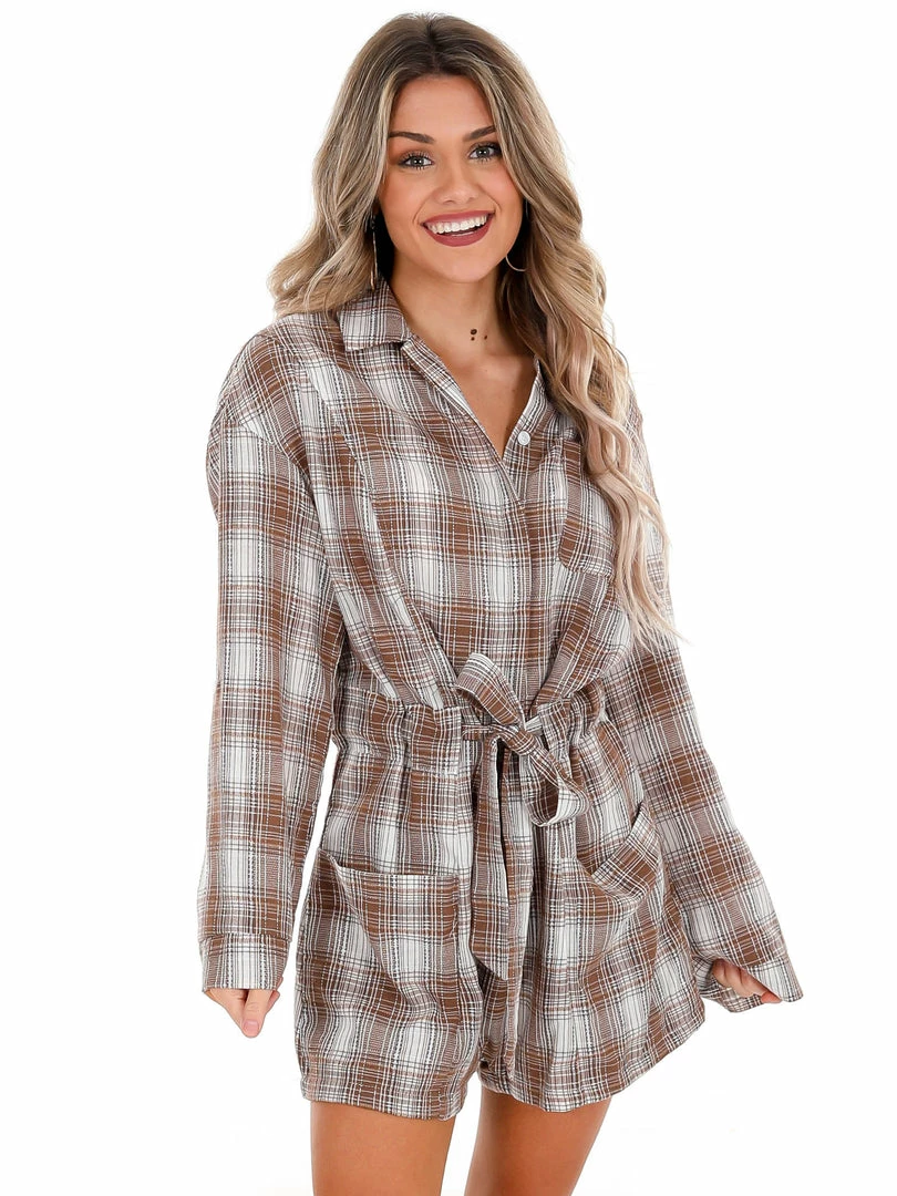 Outlet 👍 Listicle No Other Way Button Down Romper Sale 👍 1 Listicle No Other Way Button Down Romper Sale