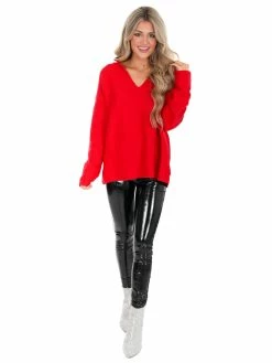 Listicle Best Of Times Oversized Ribbed Sweater