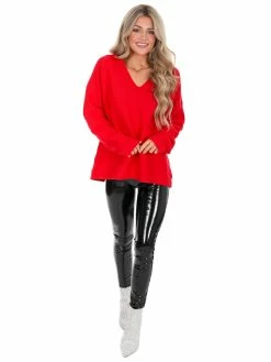 Listicle Best Of Times Oversized Ribbed Sweater