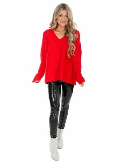 Listicle Best Of Times Oversized Ribbed Sweater