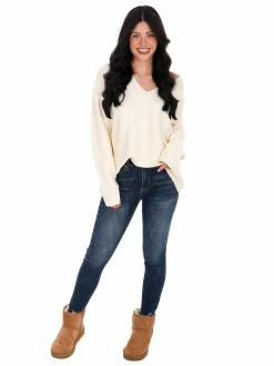 Listicle Best Of Times Oversized Ribbed Sweater