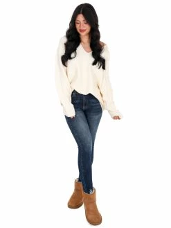 Listicle Best Of Times Oversized Ribbed Sweater