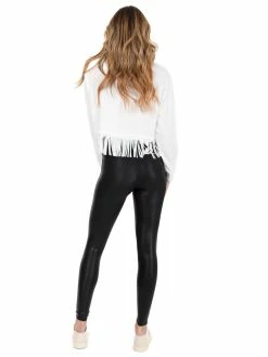 Main Strip Can't Help Myself Stud Fringe Crop Top Tops